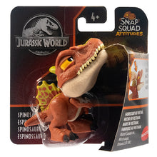 Load image into Gallery viewer, Original Mattel Jurassic World snap squad dinosaurs Indominus Rex Baryonyx Mosasauru bumy Ankylosaurus children's toys for boys