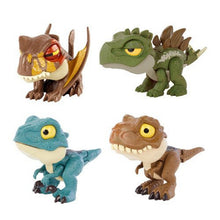 Load image into Gallery viewer, Original Mattel Jurassic World snap squad dinosaurs Indominus Rex Baryonyx Mosasauru bumy Ankylosaurus children's toys for boys