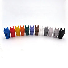 Load image into Gallery viewer, RJ-45 CAT6 CAT5e Adapter Ethernet Network Cable Connector Plugs RJ45 Caps Cat 5 CAT6 protective sleeve multicolour