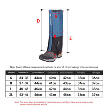Load image into Gallery viewer, Hiking Climbing Waterproof Snow Legging Gaiters for Men and Women Skiing Desert Snow Boots Shoes Covers