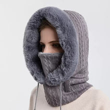 Load image into Gallery viewer, Outdoor Cycling Cap Ski Balaclava Winter Windproof Cap Men Women Hood Cap Cold Padded Plush Neck Warmer Hood Beanies