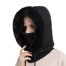 Load image into Gallery viewer, Outdoor Cycling Cap Ski Balaclava Winter Windproof Cap Men Women Hood Cap Cold Padded Plush Neck Warmer Hood Beanies
