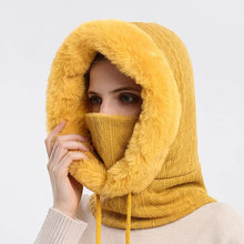 Load image into Gallery viewer, Outdoor Cycling Cap Ski Balaclava Winter Windproof Cap Men Women Hood Cap Cold Padded Plush Neck Warmer Hood Beanies