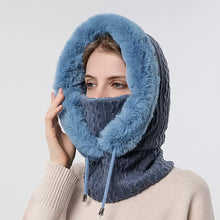 Load image into Gallery viewer, Outdoor Cycling Cap Ski Balaclava Winter Windproof Cap Men Women Hood Cap Cold Padded Plush Neck Warmer Hood Beanies