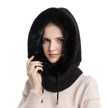 Load image into Gallery viewer, Outdoor Cycling Cap Ski Balaclava Winter Windproof Cap Men Women Hood Cap Cold Padded Plush Neck Warmer Hood Beanies
