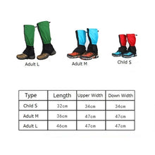 Load image into Gallery viewer, Outdoor Hiking Legging Gaiters Waterproof Leg Covers For Camping Climbing Skiing Desert Boots Shoes Snow Gaiters Legs Protection