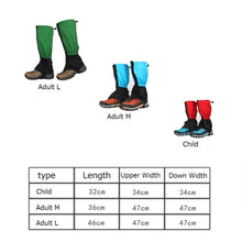 Load image into Gallery viewer, Outdoor Waterproof Legging Gaiters For Hiking Camping Climbing Skiing Desert Leg Cover Boots Shoes Covers Legs Protection Guard