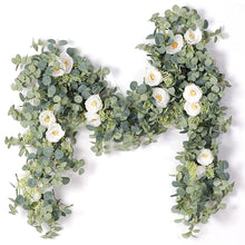 Load image into Gallery viewer, 2M Artificial Flowers Plants Fake Eucalyptus Vine Garland Hanging for Wedding Home Office Party Garden Craft Art Decor