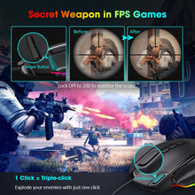 Load image into Gallery viewer, Gaming Mouse Wired 12000 DPI Ergonomic Mouse USB With RGB Backlit 10 Programmable Buttons For Computer Gamer Mice