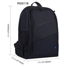 Load image into Gallery viewer, PULUZ Outdoor Portable Waterproof Scratch-proof Dual Shoulders Backpack Camera Bag Digital DSLR Photo Video Bag, laptop backpack