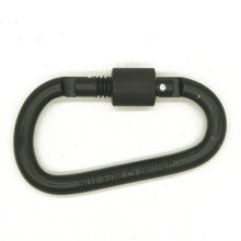 Load image into Gallery viewer, 2pcs 8cm Aluminum Carabiner Chain Clip Rotary Lock D Ring Buckle key Ring Camping Mountain Snap Hook Outdoor Travel Kit