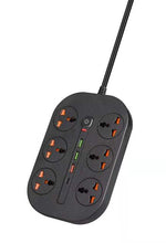 Load image into Gallery viewer, PC Power Strip Multi Plug with 5 AC Outlets QC3.0 18W 3 USB Fast Charging Ports Socket Adapter US UK EU AU Timer Power Socket