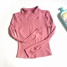 Load image into Gallery viewer, Yoga Shirt Gym Top Active wear Running Coats Workout Clothes Woman