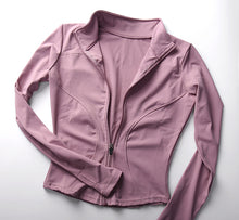 Load image into Gallery viewer, Yoga Shirt Gym Top Active wear Running Coats Workout Clothes Woman