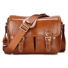 Load image into Gallery viewer, Photo Luxury Camera Stylish Fashion Retro PU Leather Case Handbag Waterproof Shoulder Messenger DSLR Bag for Canon Nikon Sony L
