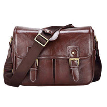 Load image into Gallery viewer, Photo Luxury Camera Stylish Fashion Retro PU Leather Case Handbag Waterproof Shoulder Messenger DSLR Bag for Canon Nikon Sony L
