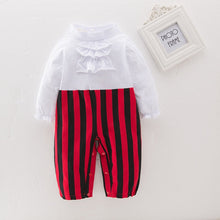 Load image into Gallery viewer, Pirate Captain Cosplay Costume Baby Romper Boys Bodysuits Christmas Fancy Clothes Halloween Costumes Kids Children Jumpsuits