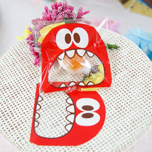 Load image into Gallery viewer, Plastic Big Teech Mouth Sweets and Candy Food Bag Cookie Easter Candy Gift Packaging Birthday Treats Bags Party decoration bag