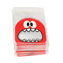 Load image into Gallery viewer, Plastic Big Teech Mouth Sweets and Candy Food Bag Cookie Easter Candy Gift Packaging Birthday Treats Bags Party decoration bag