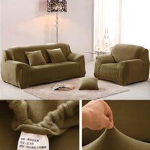 Load image into Gallery viewer, Plush Thick Sofa Cover for Living Room Adjustable Elastic Corner Couch Covers Sectional Slipcover Decor Sofa Chaise Cover Lounge
