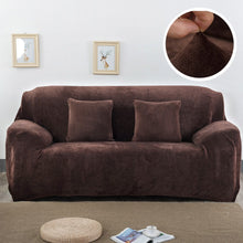 Load image into Gallery viewer, Plush Thick Sofa Cover for Living Room Adjustable Elastic Corner Couch Covers Sectional Slipcover Decor Sofa Chaise Cover Lounge