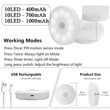 Load image into Gallery viewer, Night Lamp With Motion Sensor Warm/White Night Lights For Home As Children's Night Light For Kitchen/ Cabinet/ Wardrobe