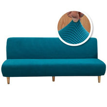 Load image into Gallery viewer, 15 Colors Polar fleece Fabric Armless Sofa Bed Cover Without Armrest Stretch Slipcover Folding Furniture Decoration Bench Covers