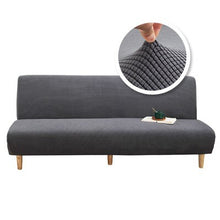 Load image into Gallery viewer, 15 Colors Polar fleece Fabric Armless Sofa Bed Cover Without Armrest Stretch Slipcover Folding Furniture Decoration Bench Covers