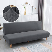 Load image into Gallery viewer, Armless Sofa Bed Cover Polar fleece Without Armrest Printed Covers Stretch Slipcover Folding Furniture Decoration Bench Covers