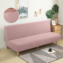 Load image into Gallery viewer, Armless Sofa Bed Cover Polar fleece Without Armrest Printed Covers Stretch Slipcover Folding Furniture Decoration Bench Covers