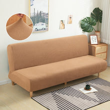 Load image into Gallery viewer, Armless Sofa Bed Cover Polar fleece Without Armrest Printed Covers Stretch Slipcover Folding Furniture Decoration Bench Covers