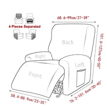 Load image into Gallery viewer, Polar Fleece Recliner Cover Split Relax All-inclusive Lazy Boy Chair Cover Lounger Single Couch Sofa Slipcovers Armchair Covers