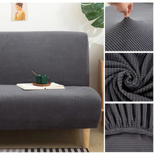 Load image into Gallery viewer, 15 Color Polar Fleece Sofa Bed Cover Armless Foldding Couch Bench Slipcover Sofa Bed Covers X/Z/D Size For Home Hotel