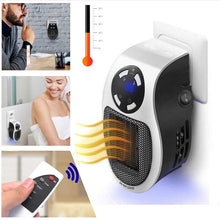 Load image into Gallery viewer, Portable Electric Heater Mini Powerful Warm Blower Remote Control Desktop Wall Heating Stove Room Warmer for Winter 500W