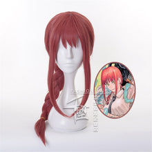 Load image into Gallery viewer, Power Makima Wig LLong Dark Orange Hair Wig Anime Chainsaw Man Cosplay Hair Synthetic Cosplay Wig 80cm