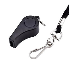 Load image into Gallery viewer, Practical basketball Football Soccer Sports Referee Aluminum Alloy Whistle Lanyard Emergency Loud Sound Whistle