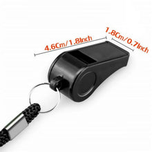 Load image into Gallery viewer, Practical basketball Football Soccer Sports Referee Aluminum Alloy Whistle Lanyard Emergency Loud Sound Whistle