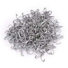 Load image into Gallery viewer, 10pcs/lot Saltwater Fishing Hook Matte Tin Treble Hook 2/0#-1/0#-1#-2#-4#-6#-8# High-Carbon Steel High Strength 3X Hook