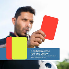 Load image into Gallery viewer, Professional Football Red And Yellow Cards Record Soccer Games Referee Tool Equipment For Soccer Match Accessory (2pcs)