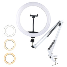 Load image into Gallery viewer, Profissional LED Ring Light Phone Stand With Folding Lazy Arm Holder Dimmable Photography Ringlight For YouTube Live Streaming