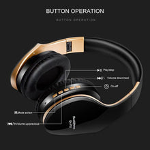 Load image into Gallery viewer, Wireless Headset Bluetooth Headpone 5.0 Foldablel Deep Bass Stereo Noise Reduction Gaming Earphone For Mobile PC Xbox