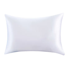 Load image into Gallery viewer, Pure Emulation Silk Satin Pillowcase Comfortable Smooth Pillow Case Bedding Pillow Cover White Grey Khaki Pink Sliver 50x66cm