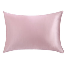 Load image into Gallery viewer, Pure Emulation Silk Satin Pillowcase Comfortable Smooth Pillow Case Bedding Pillow Cover White Grey Khaki Pink Sliver 50x66cm