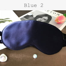 Load image into Gallery viewer, Pure Natural Mulberry Silk Sleep Rest Eye Mask Padded Shade Cover 19 Momme Travel Relax Normal Eyeshade Blindfolds