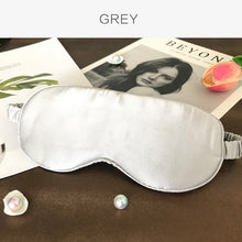Load image into Gallery viewer, Pure Natural Mulberry Silk Sleep Rest Eye Mask Padded Shade Cover 19 Momme Travel Relax Normal Eyeshade Blindfolds