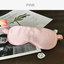 Load image into Gallery viewer, Pure Natural Mulberry Silk Sleep Rest Eye Mask Padded Shade Cover 19 Momme Travel Relax Normal Eyeshade Blindfolds