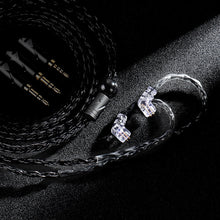 Load image into Gallery viewer, Q1 MAX 16 Stand 352 Cores Earphones Upgrade Cable 3 in 1 Silver Plated MMCX QDC KZ C Pin for QKZ HBB ZXT AS16 PRO ZSN PRO X