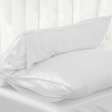 Load image into Gallery viewer, Silk Satin Pillow Case Bedding Pillowcase Smooth Home White Black Grey Khaki Sky Blue Pink Sliver