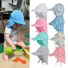 Load image into Gallery viewer, Quick-drying l Children's Bucket Hats For 3 Months To 5 Years Old Kids Wide Brim Beach UV Protection Outdoor Essential Sun Caps