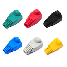 Load image into Gallery viewer, Adapter Cap Ethernet Network Cable Connector Plugs RJ45 Caps Cat 5 CAT6 protective sleeve multicolour